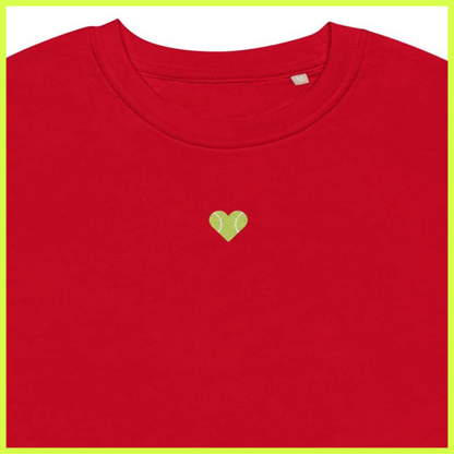 heart organic sweatshirt