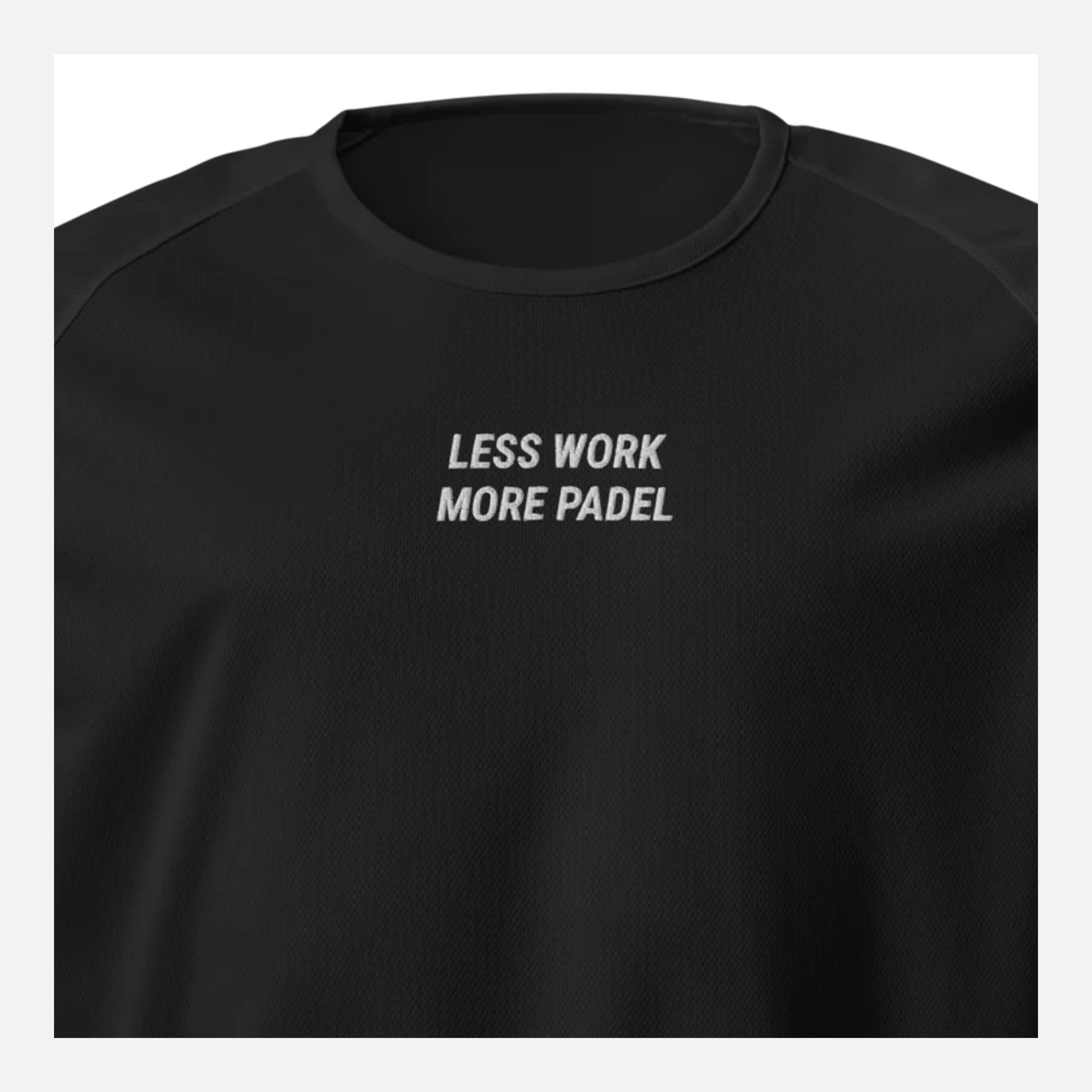 less work more padel