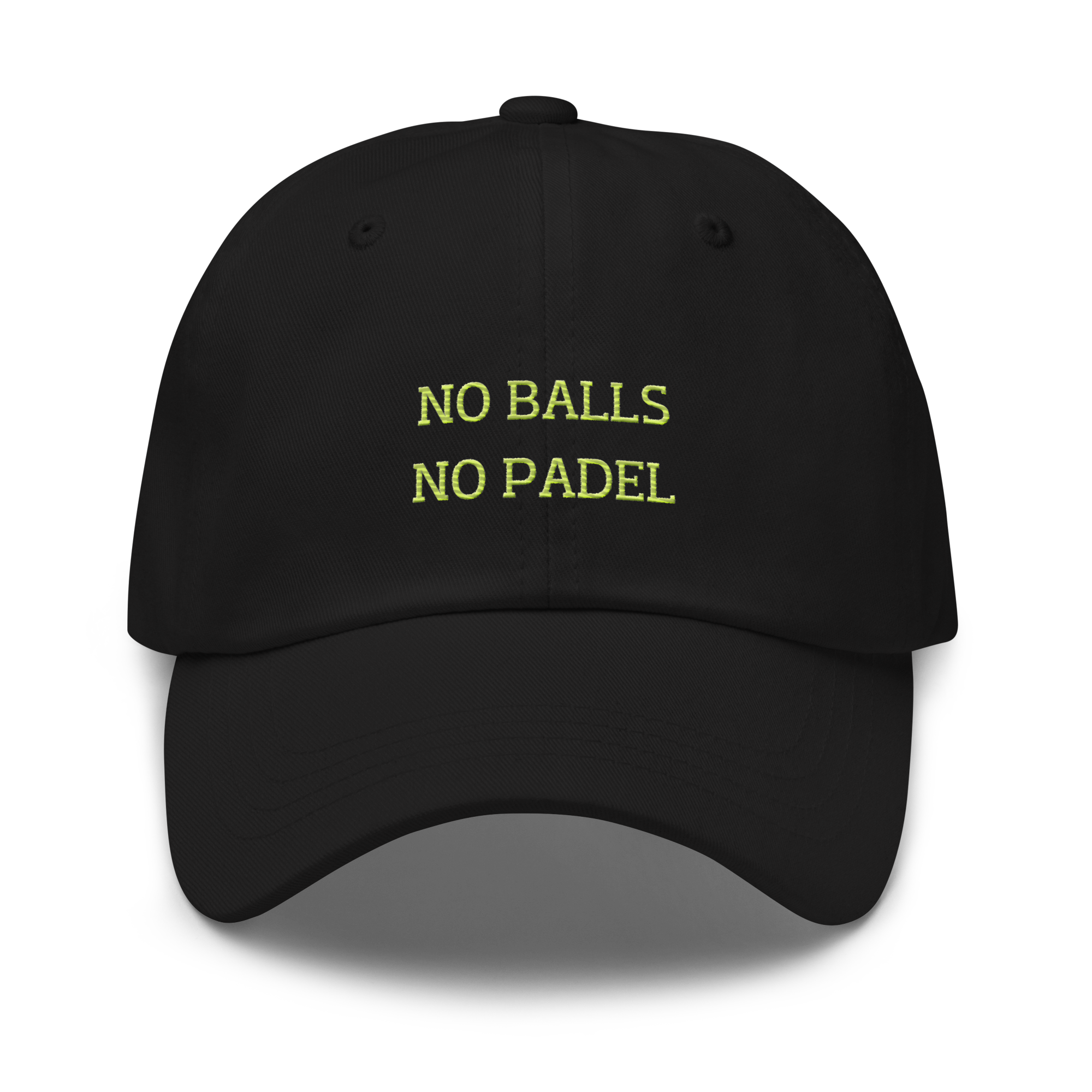 no balls no padel dad hat