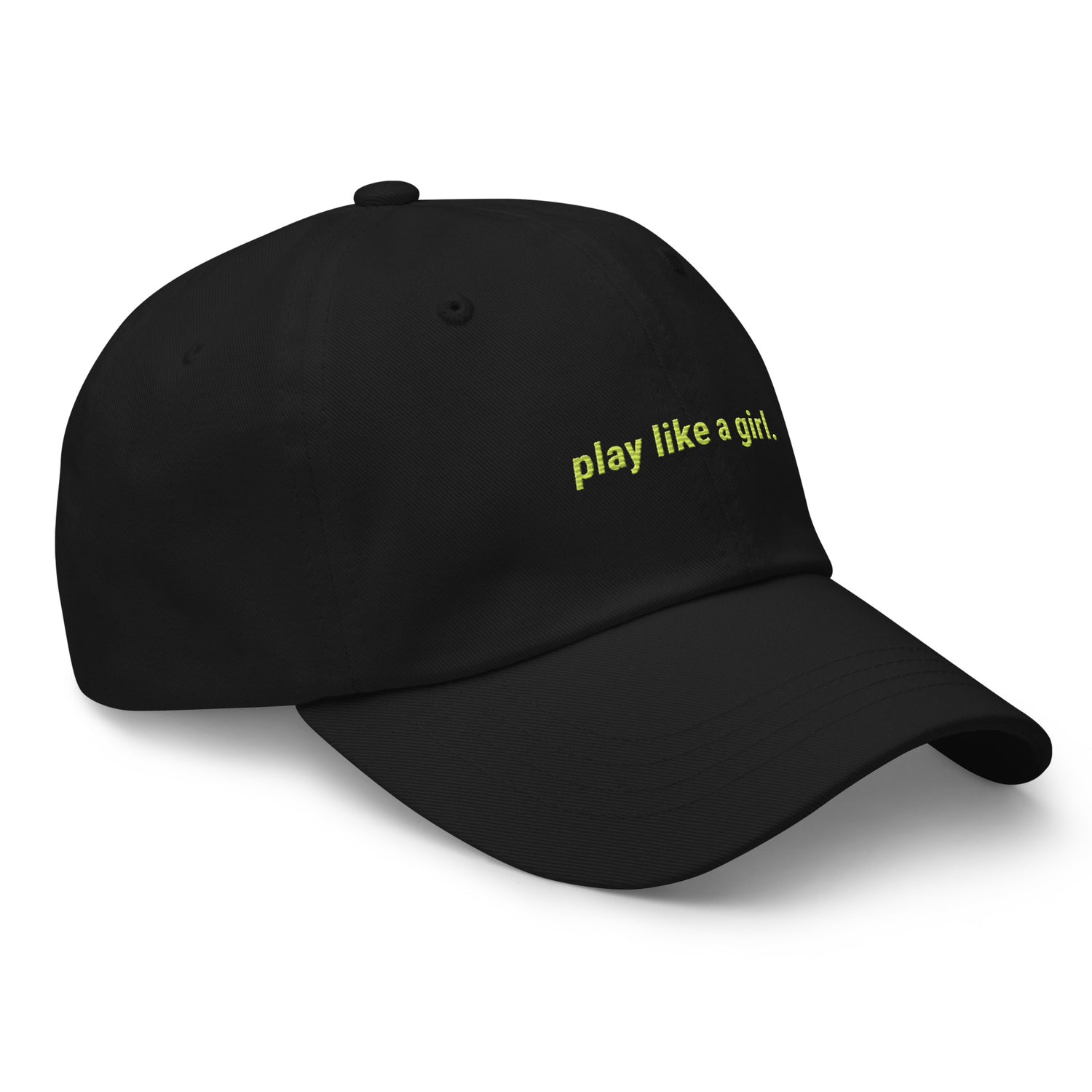 play like a girl dad hat