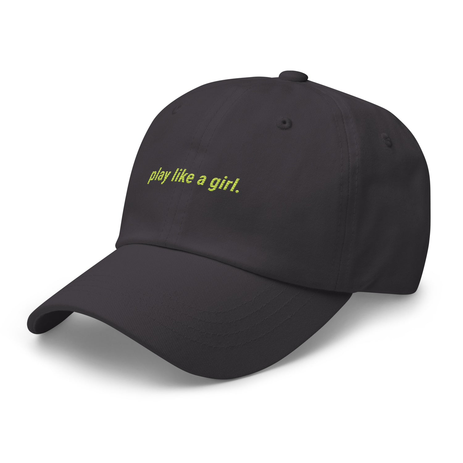 play like a girl dad hat