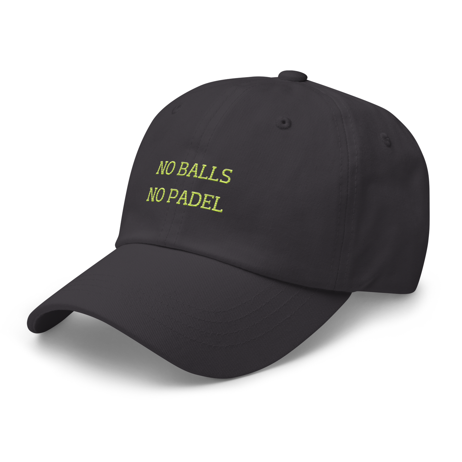 no balls no padel dad hat