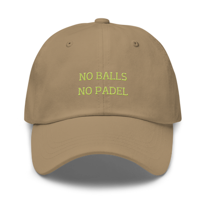 no balls no padel dad hat