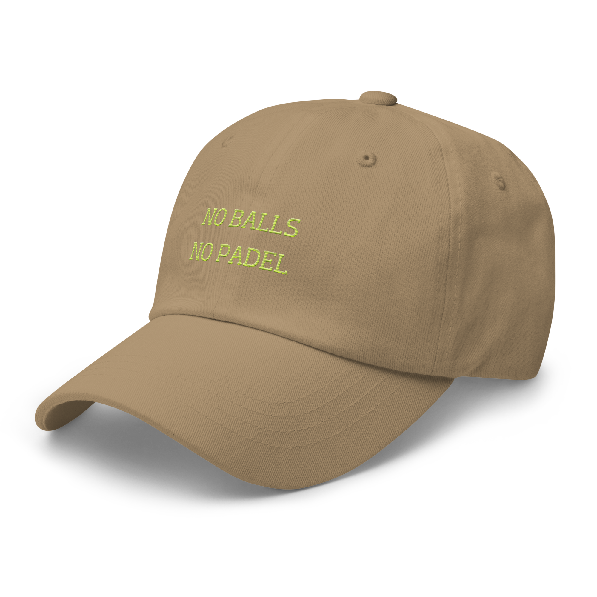 no balls no padel dad hat