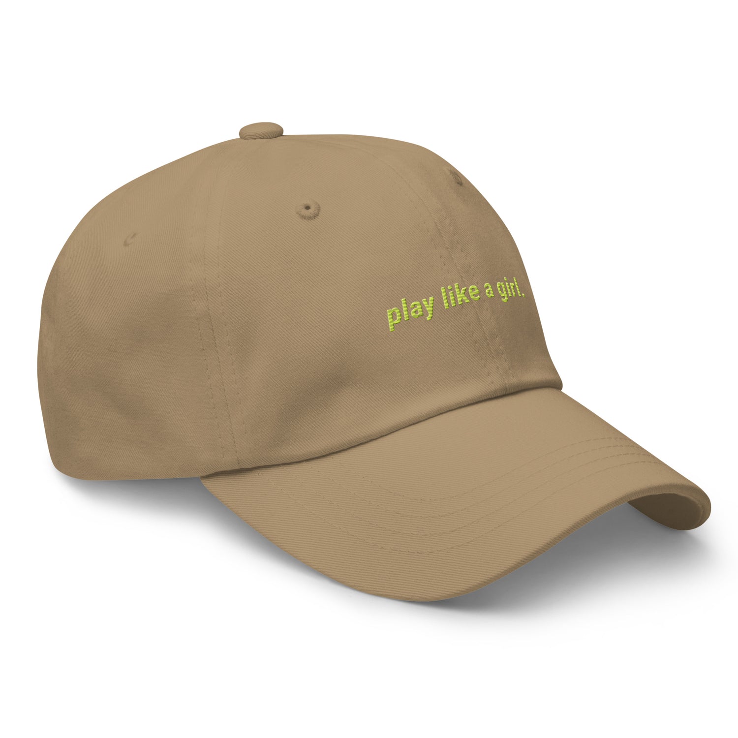 play like a girl dad hat