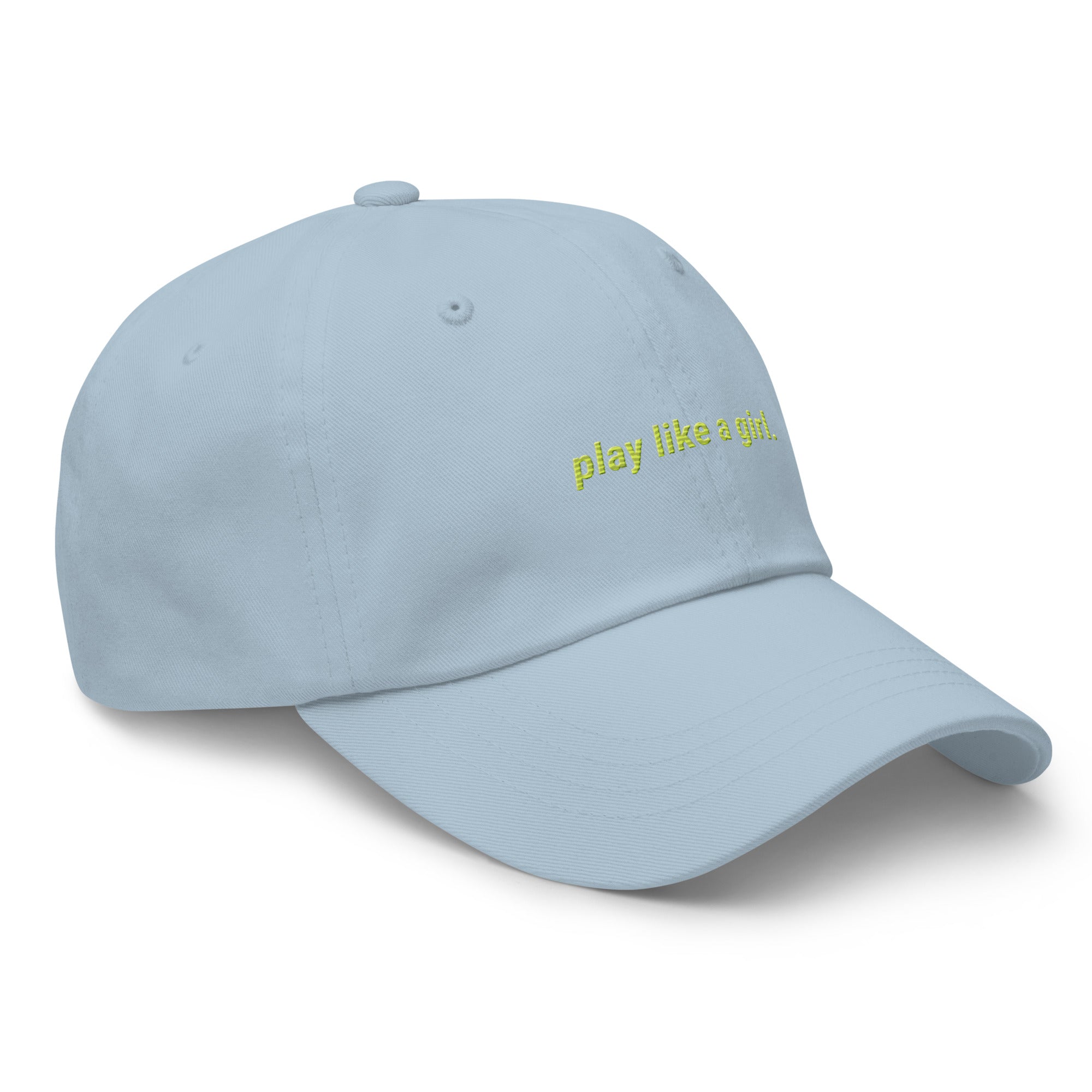 play like a girl dad hat