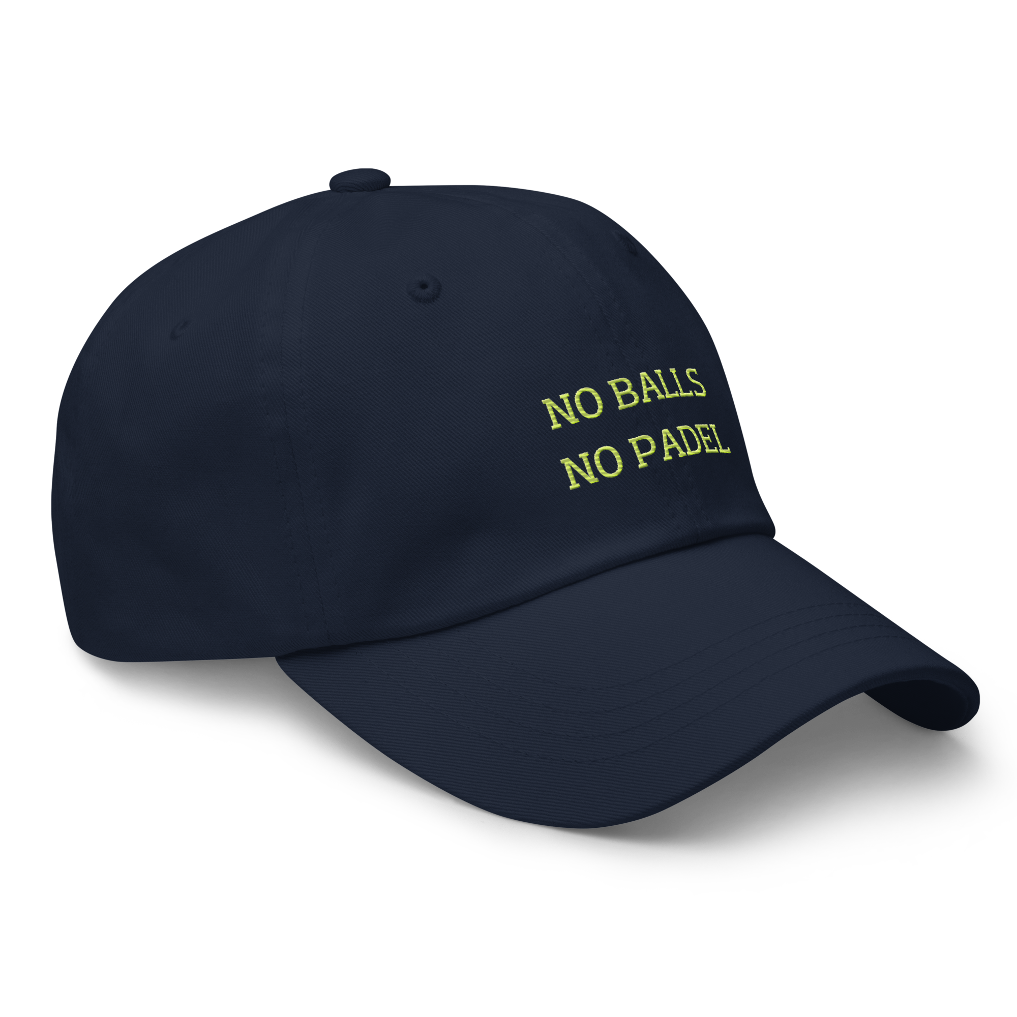 no balls no padel dad hat