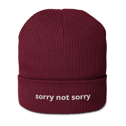 sorry not sorry beanie