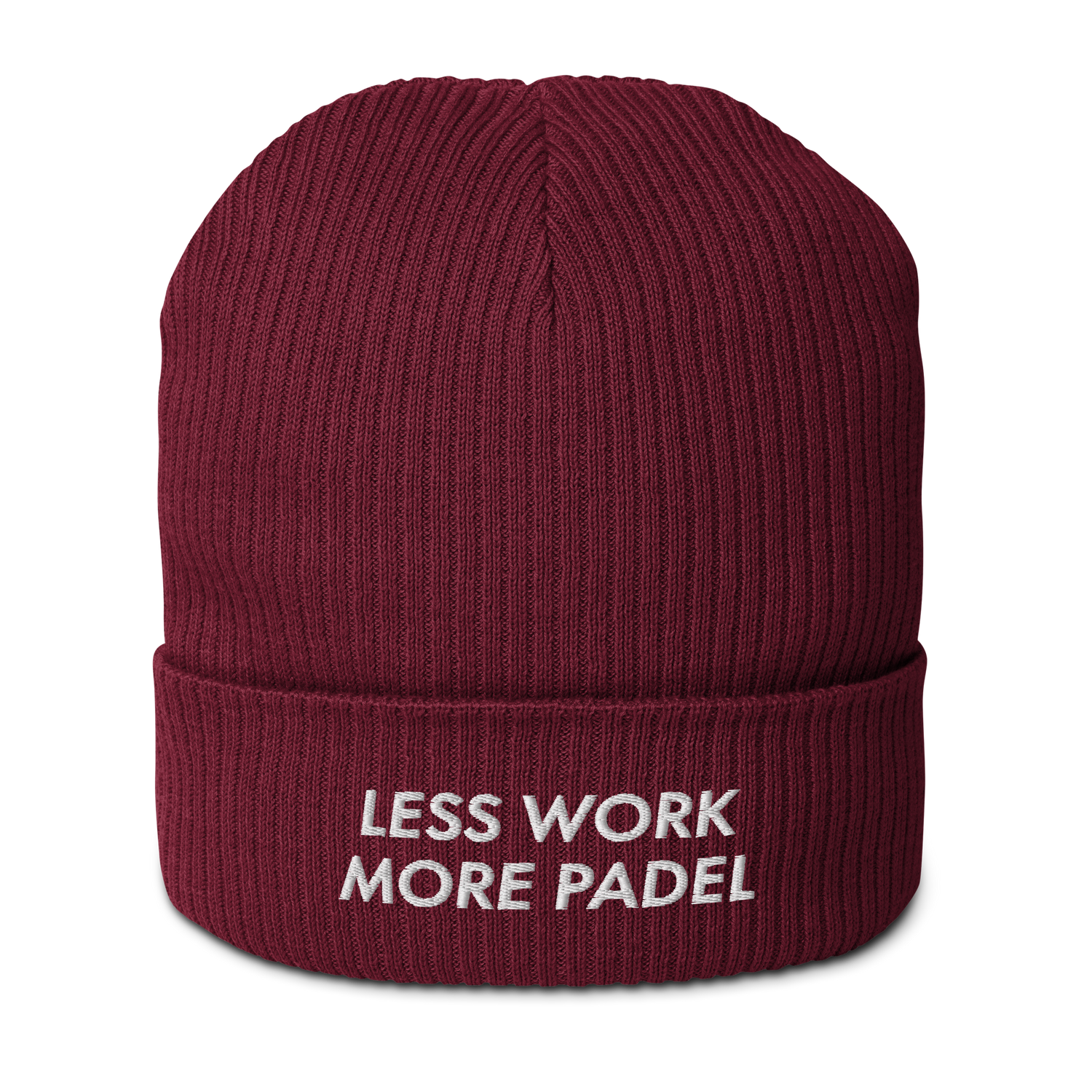 less work more padel beanie