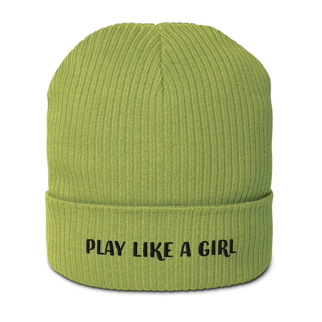 play like a girl beanie