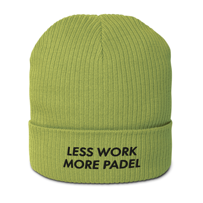 less work more padel beanie