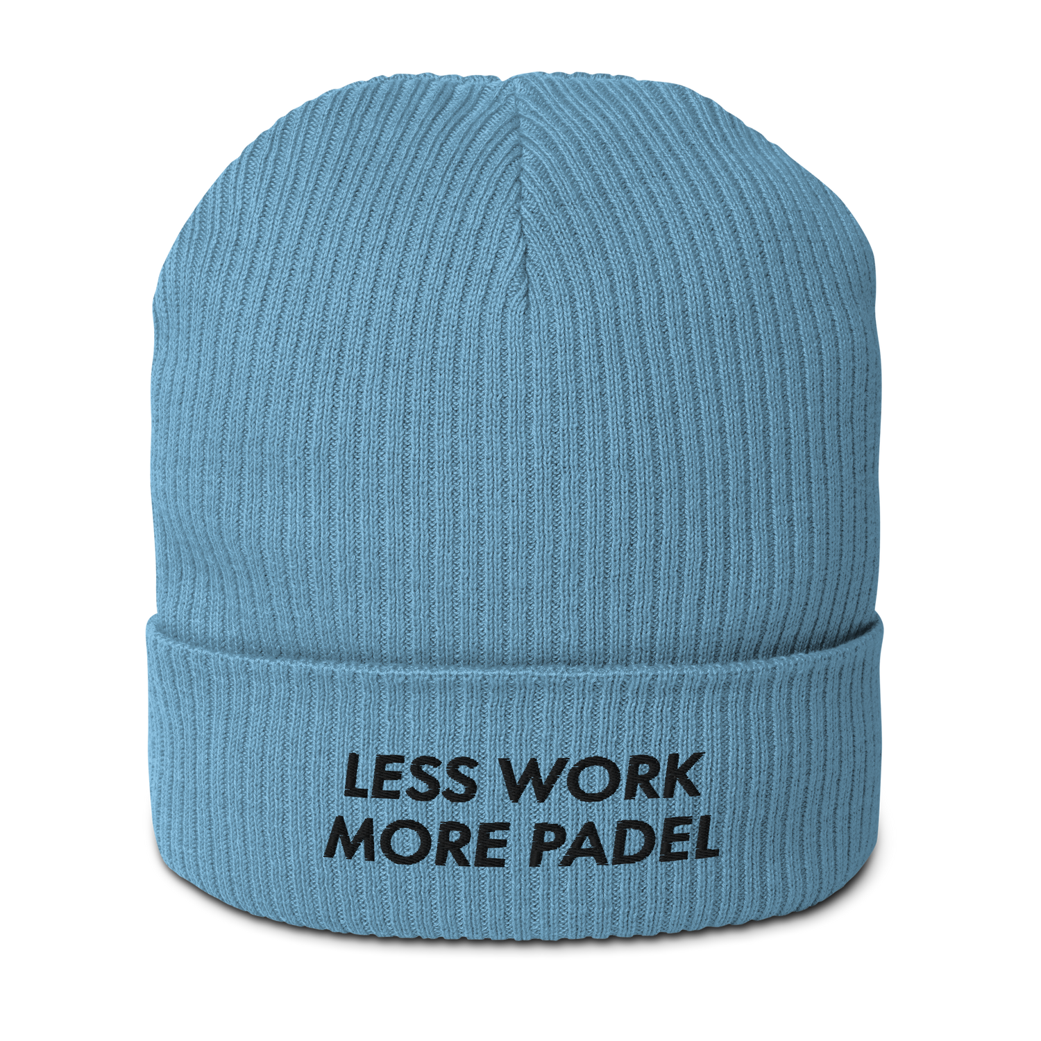 less work more padel beanie