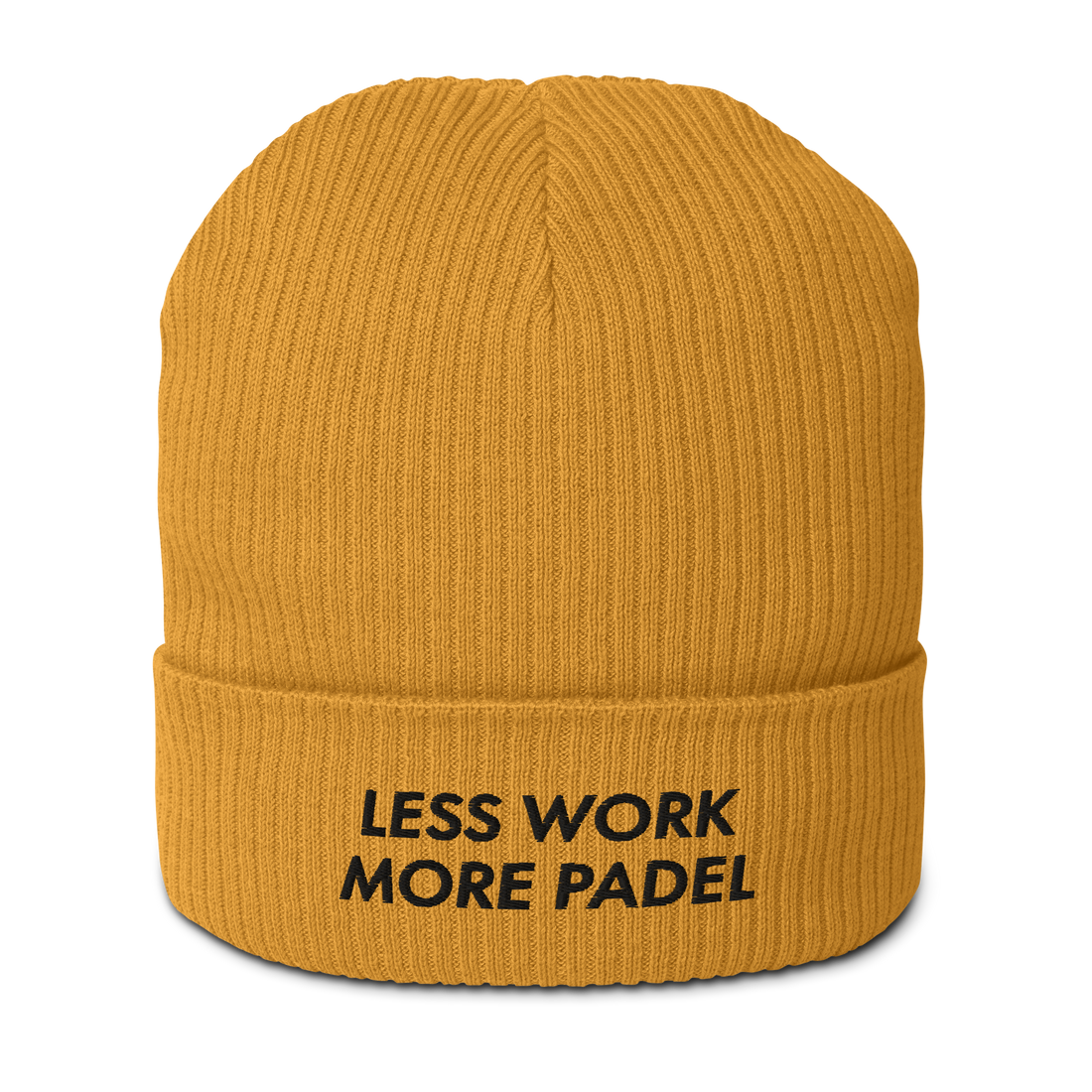 less work more padel beanie