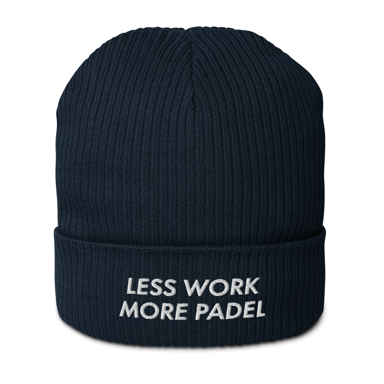 less work more padel beanie