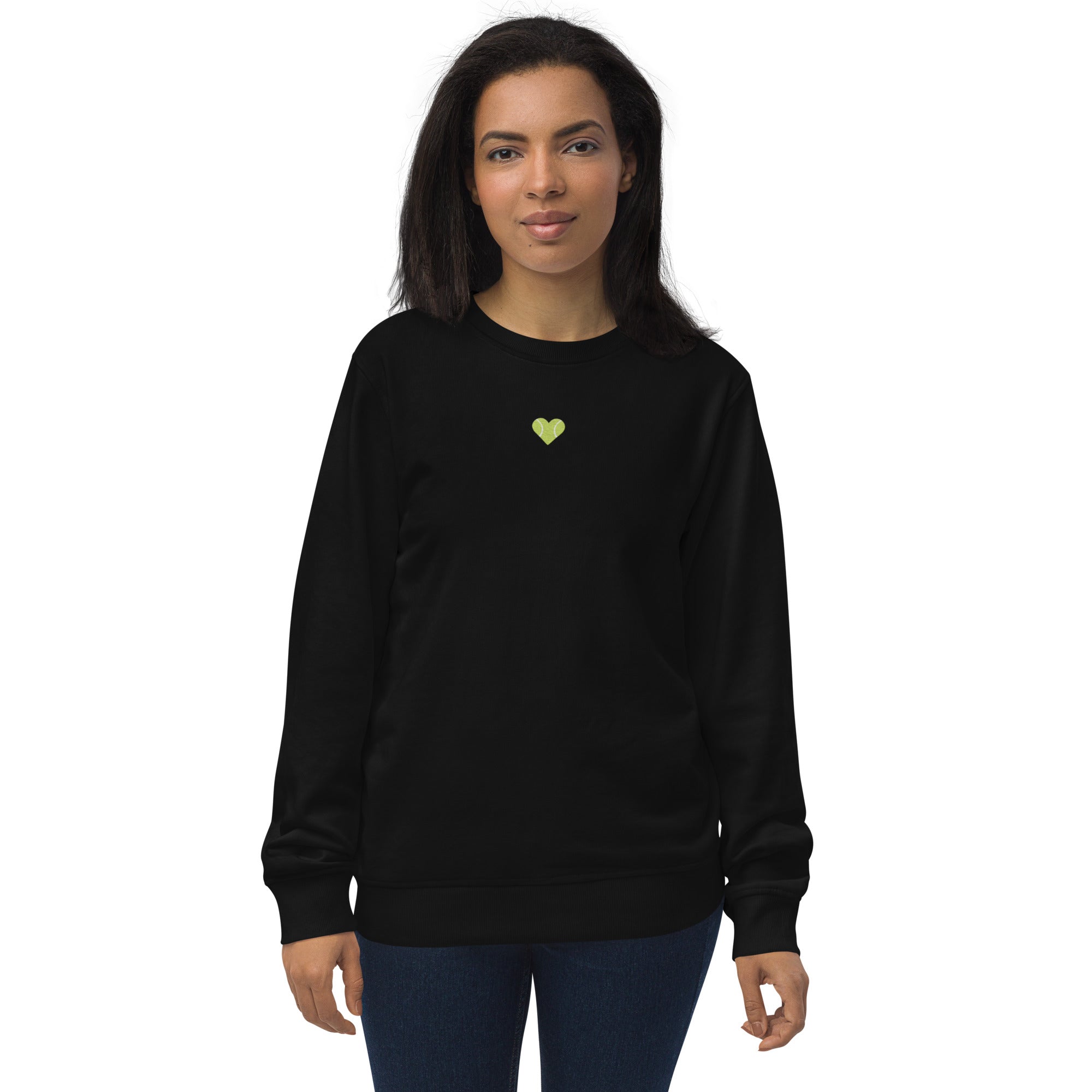 heart organic sweatshirt