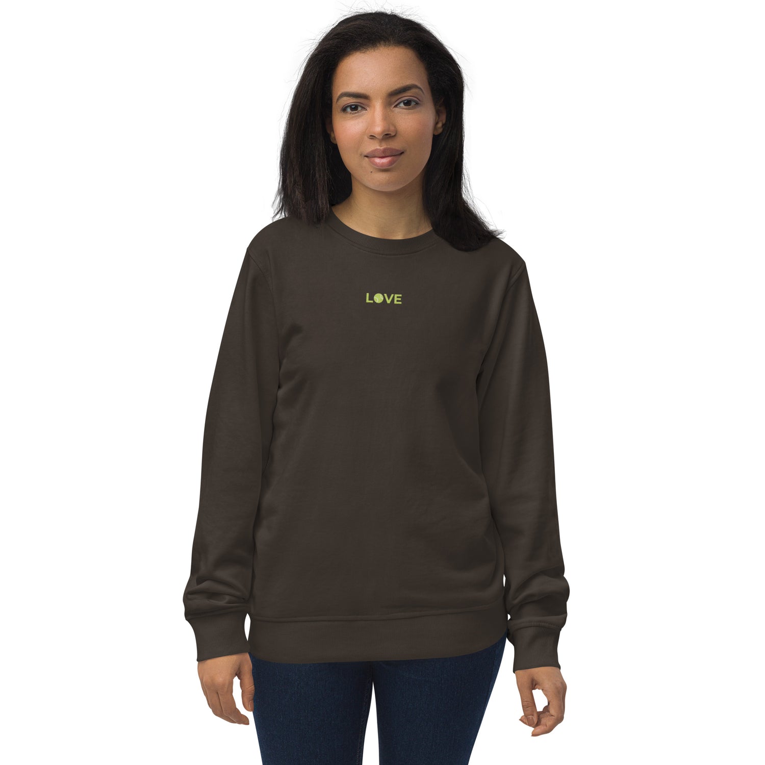 love organic sweatshirt