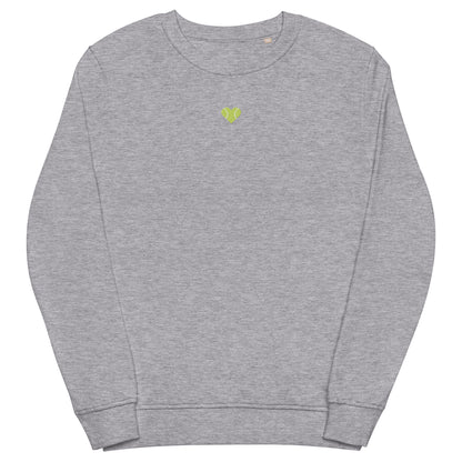 heart organic sweatshirt