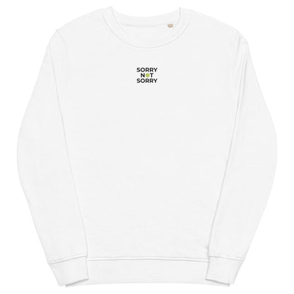 sorry organic sweatshirt