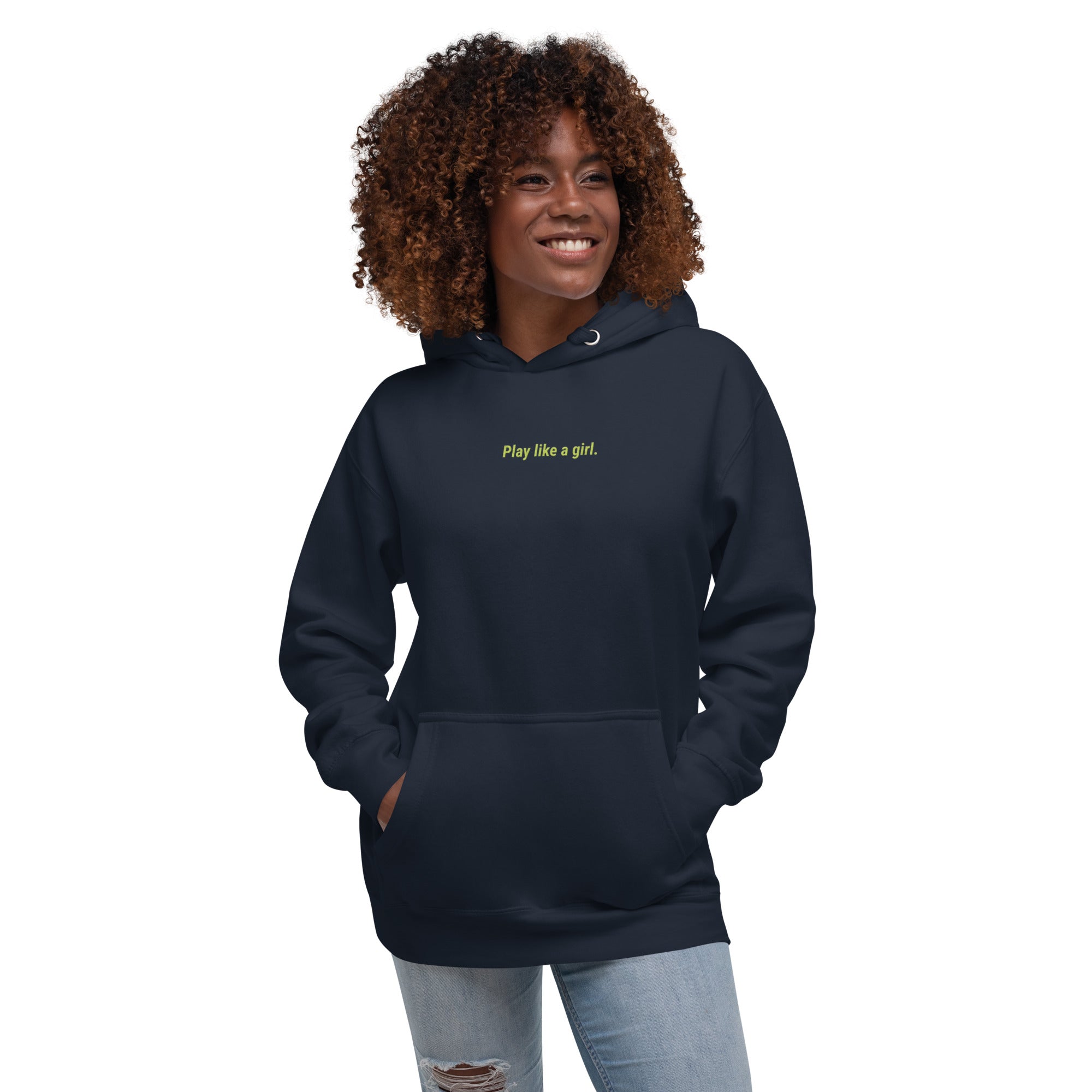 play like a girl Hoodie